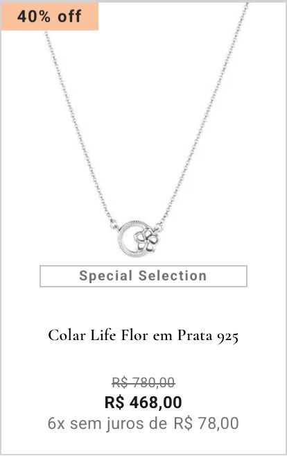 Colar Life Flor