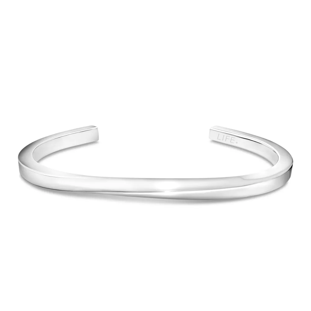 Bracelete Life Torcido em Aço