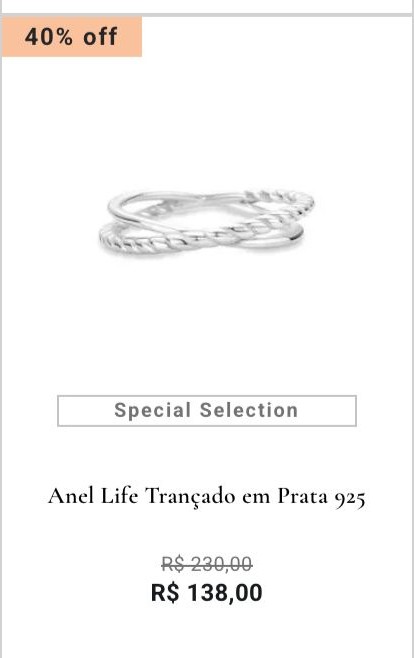 Anel Life Trançado