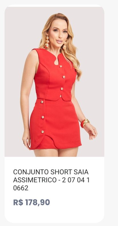 Conjunto Shorts Saia